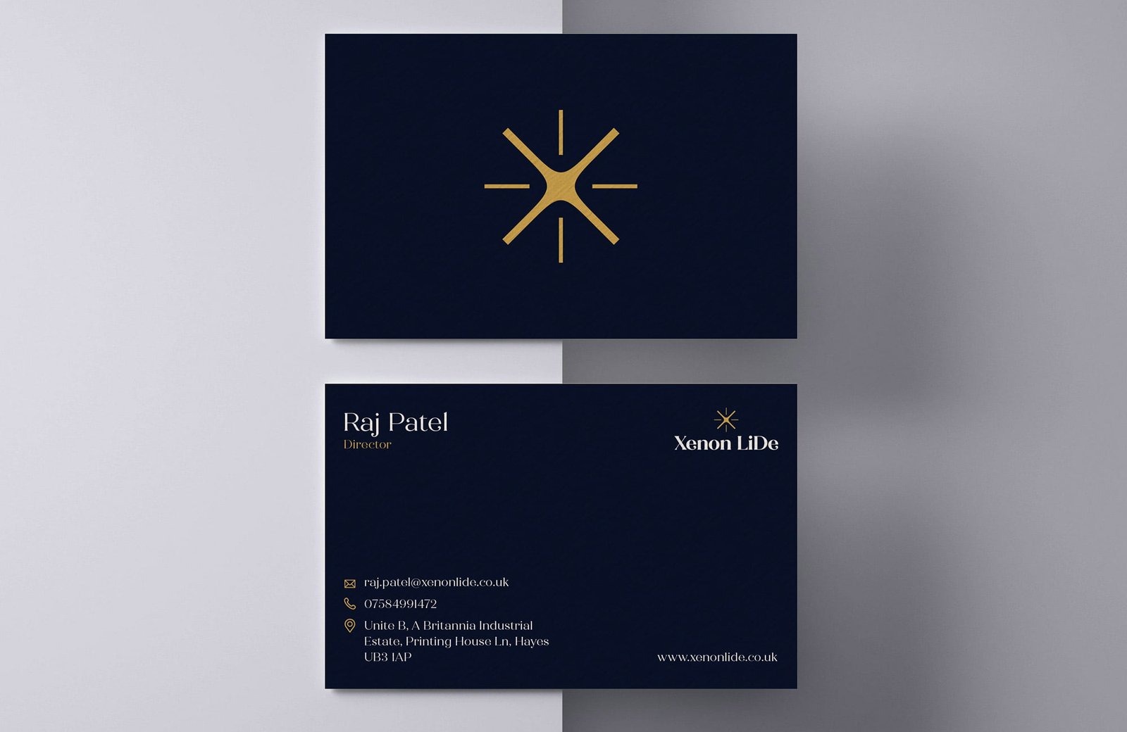 Xenon LiDe Business card Design