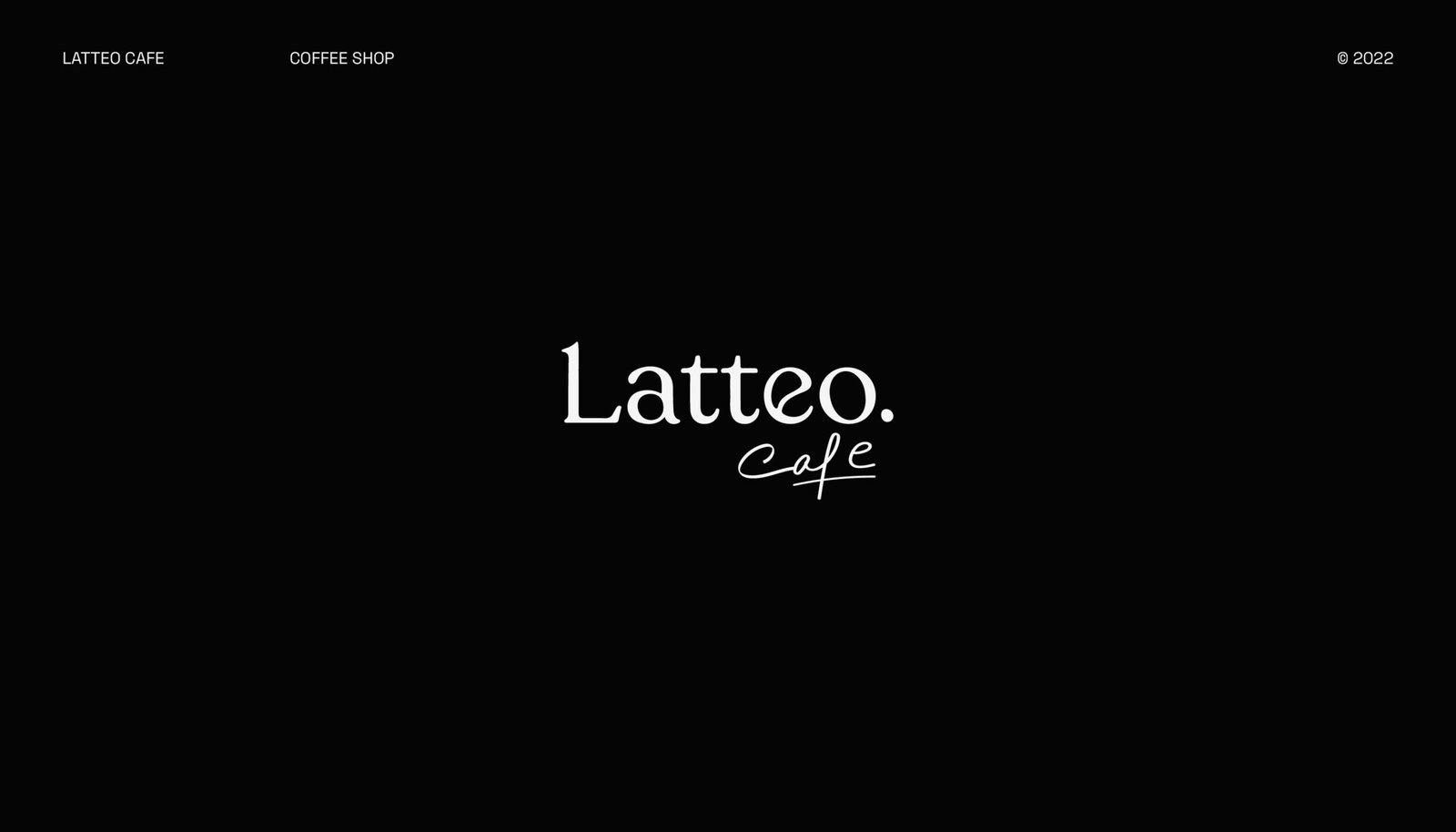 logo design for latteo cafe