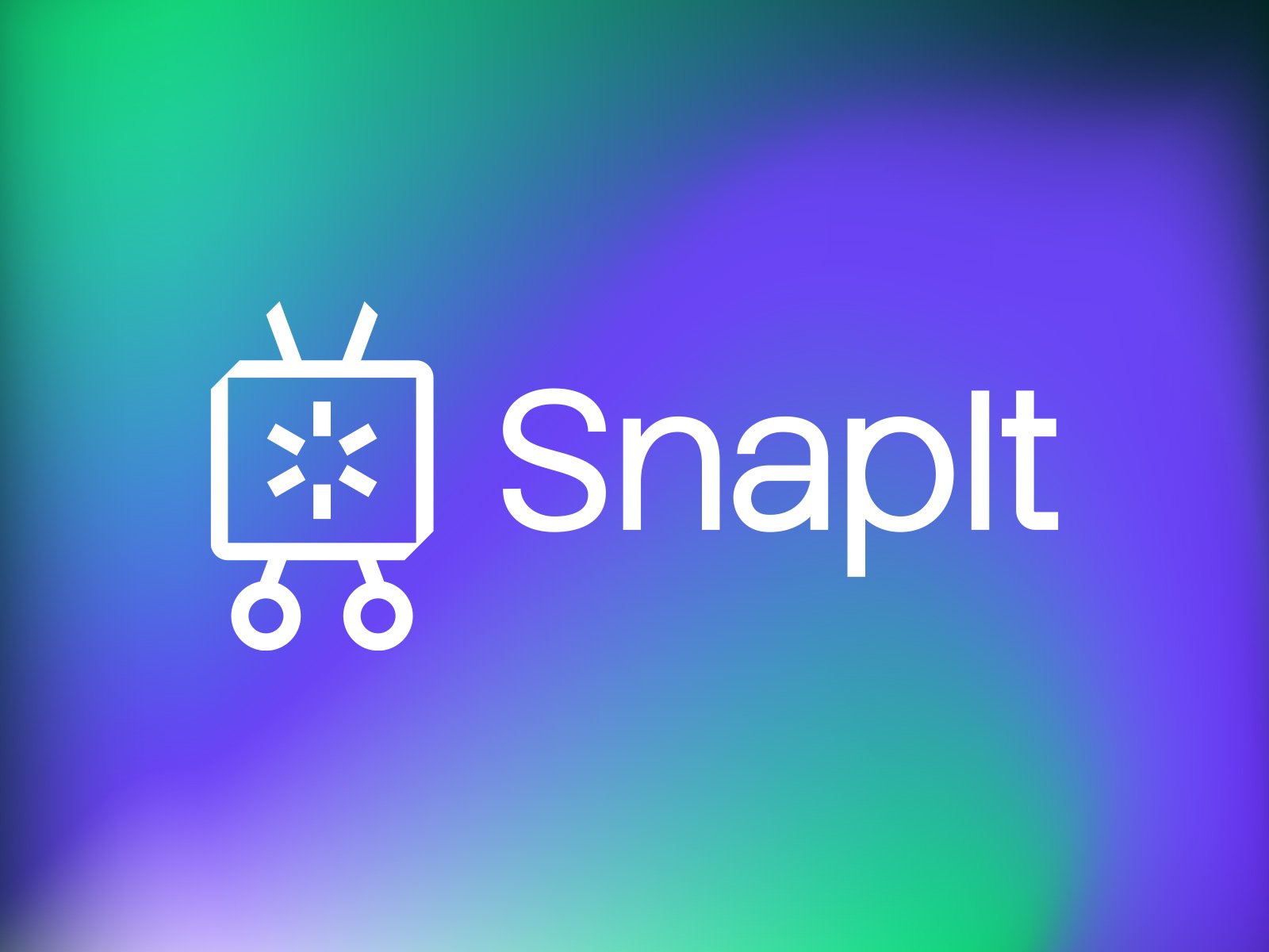 SnapIt logo on the brand gradient