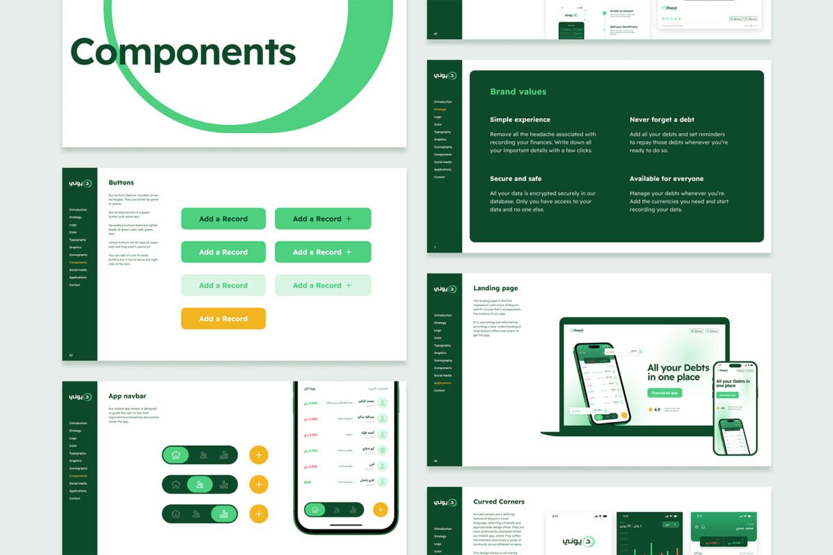 Mobile App Brand Guide Template 6