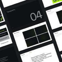 Brand Guidelines Template different pages