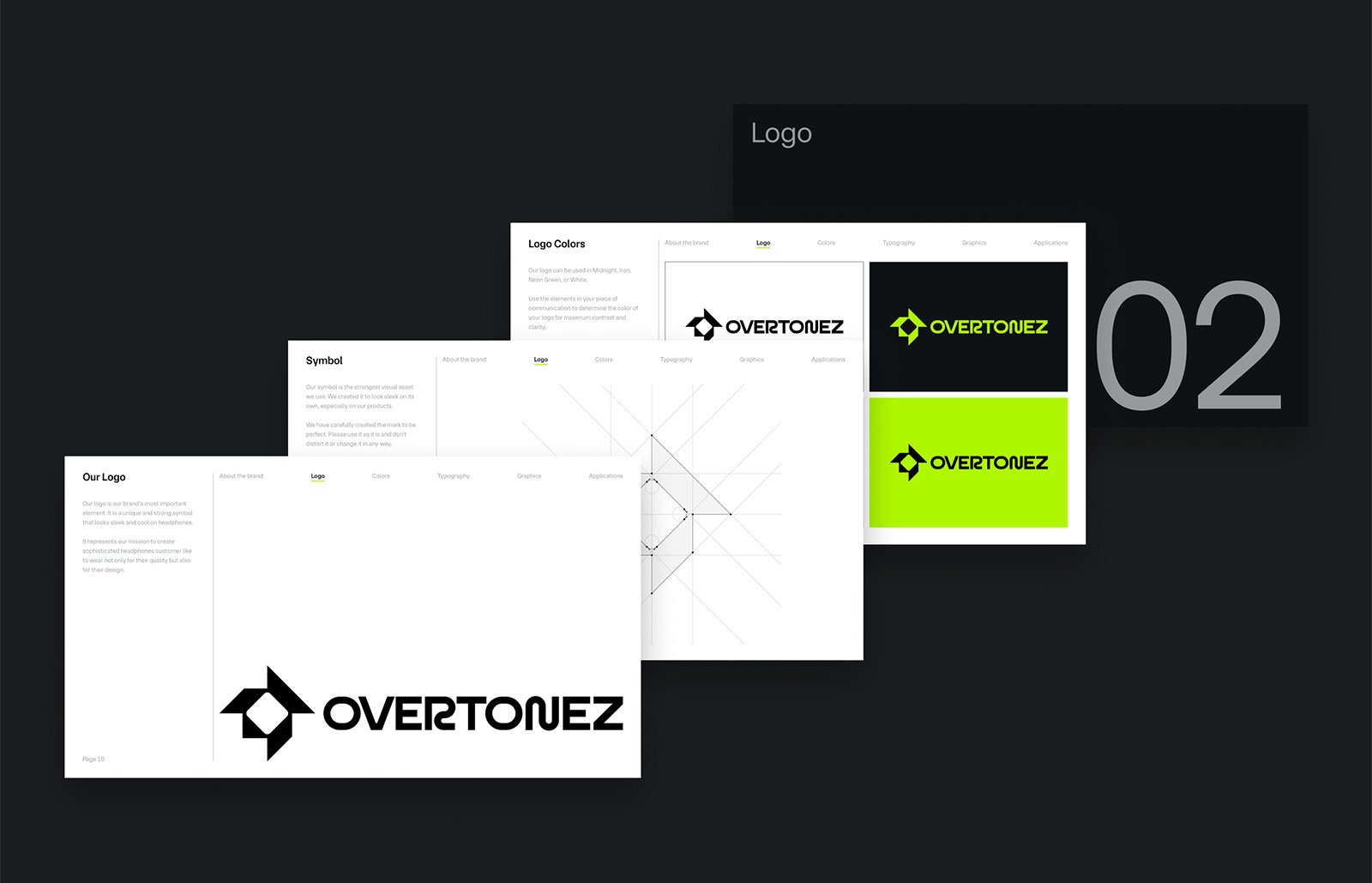 Overtonez Brand Guidelines Template Logo Design Pages