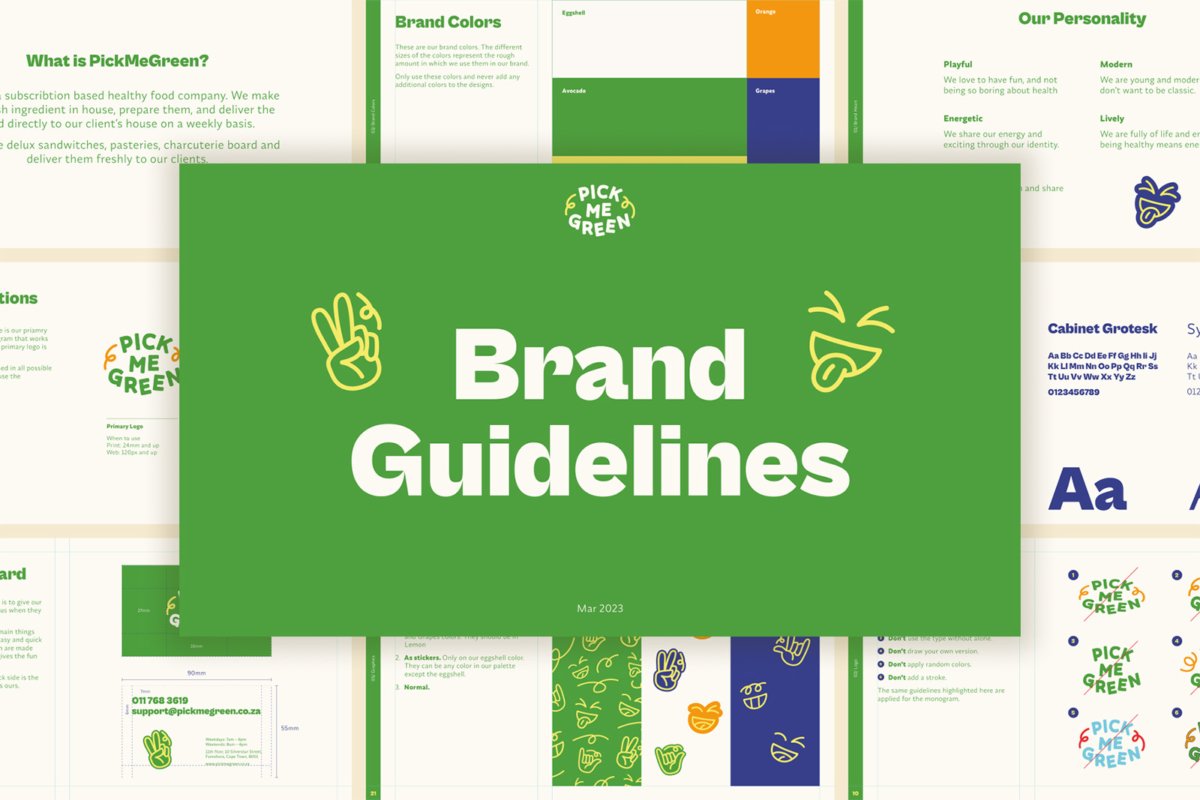 PickMeGreen Brand Guidelines Template