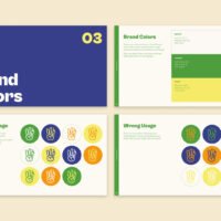 PickMeGreen Vibrant Brand Guide Template Brand Colors Pages