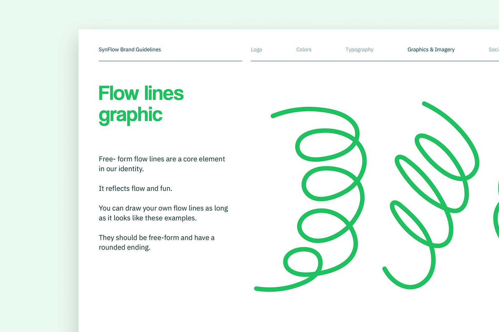 Synflow Fun Brand Guidelines Template Fun Lines Design Page