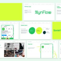 Synflow Vibrant Brand Guidelines Template Pages