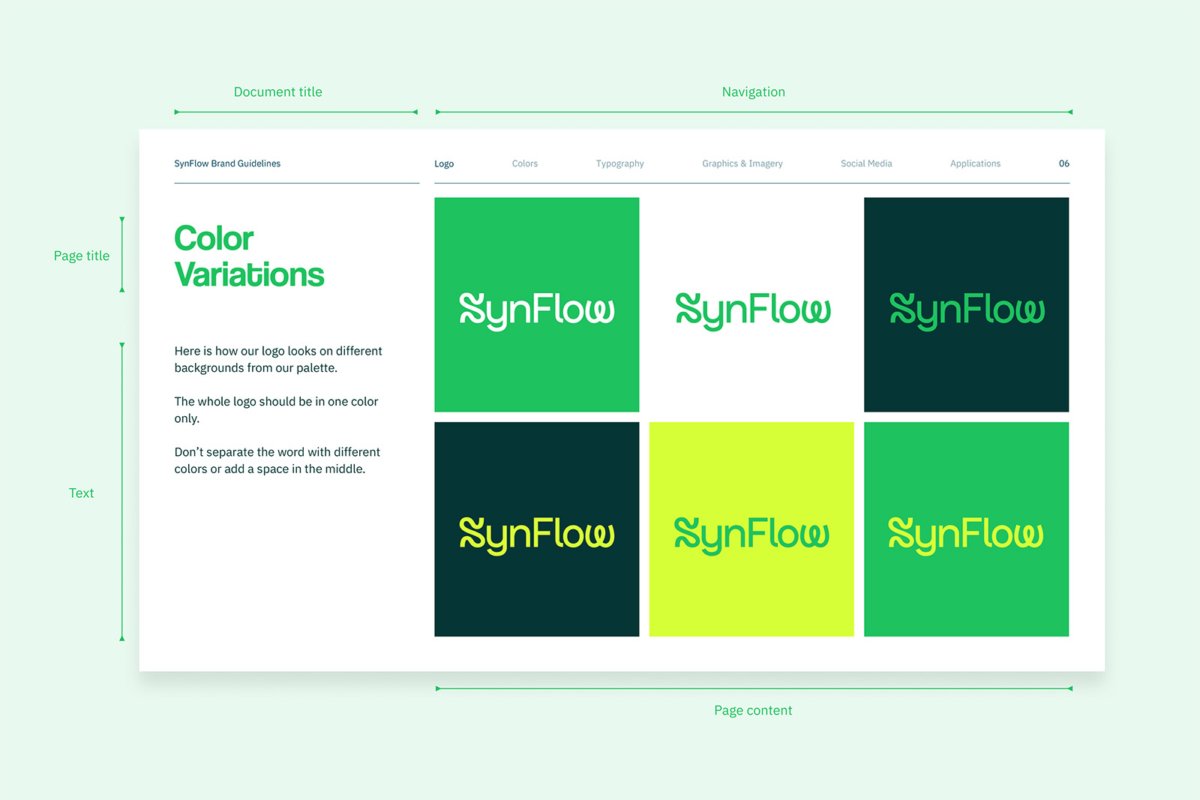 Synflow Brand Guidelines Template 4