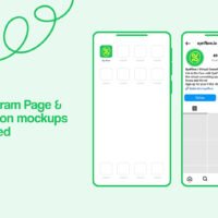 Synflow Fun Brand Guidelines Template Instagram Page and Post Mockups