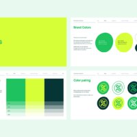 Synflow Vibrant Brand Guidelines Template Color Palette Pages