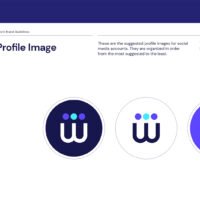 werk professional brand guide template close up profile image page