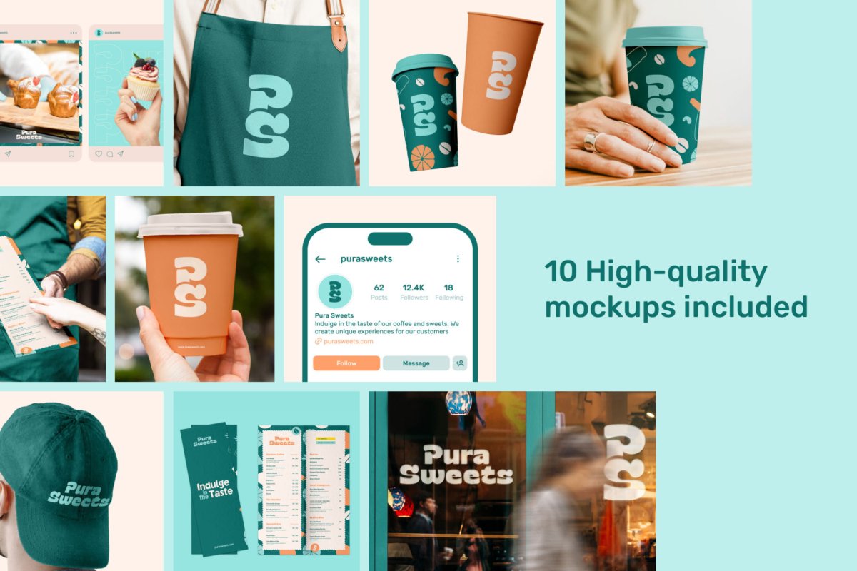 Pura Brand Guidelines Template Mockups