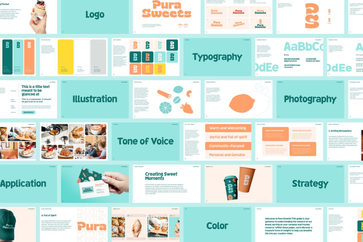 Pura Brand Guidelines Template Pages