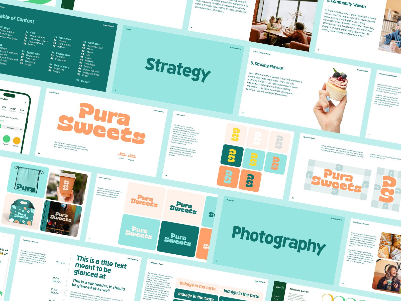 Pura Brand Guidelines Pages