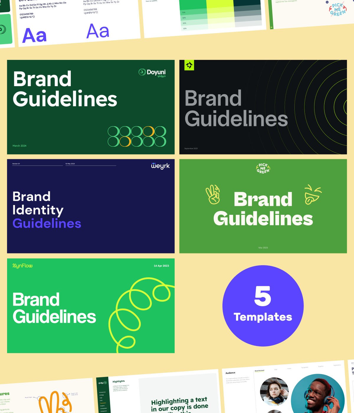 Brand guidelines templates covr in an offer