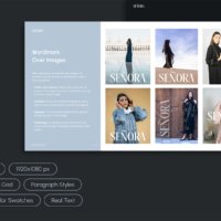 Senora - brand guidebook template pages