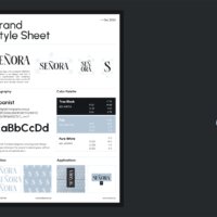 Senora - brand style sheet template