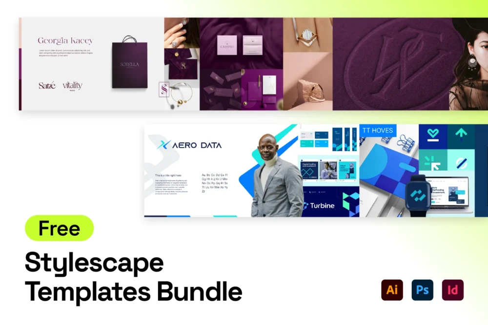 Free Stylescape templates for Illustrator, Photoshop and InDesign